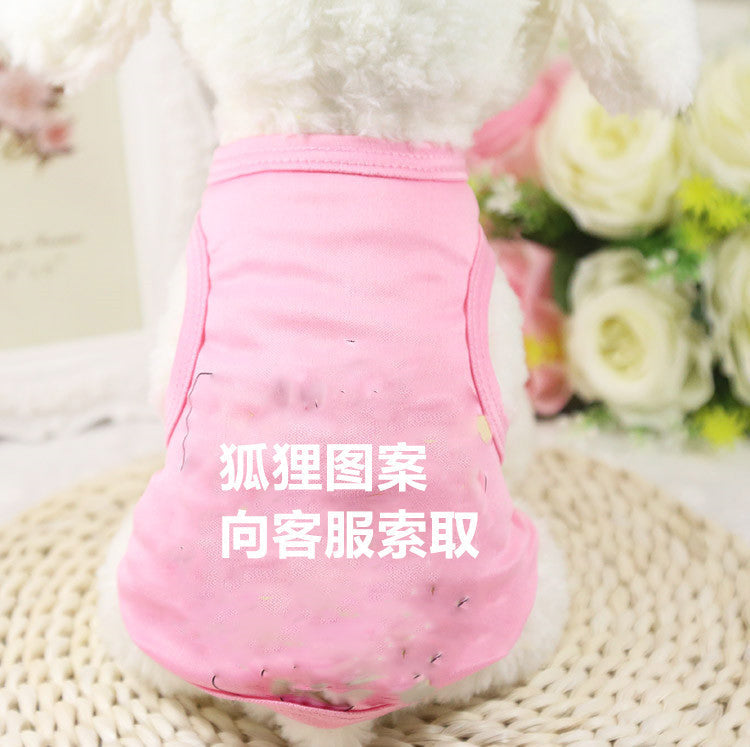 HKM-0130493 Summer Cotton Pet Vest for Small Puppies - Breathable and Comfortable Apparel