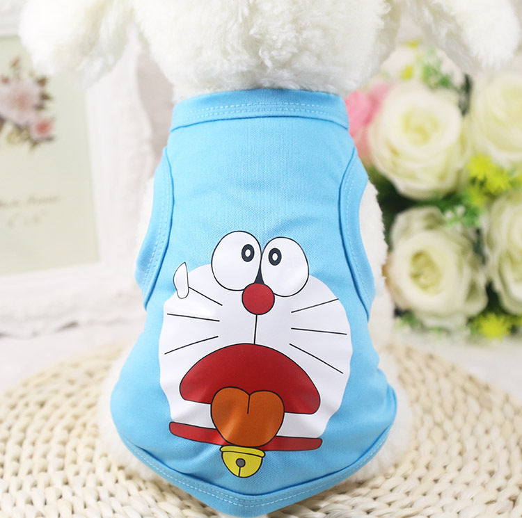 HKM-0130493 Summer Cotton Pet Vest for Small Puppies - Breathable and Comfortable Apparel