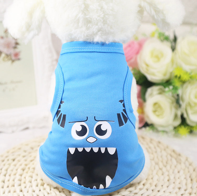 HKM-0130493 Summer Cotton Pet Vest for Small Puppies - Breathable and Comfortable Apparel