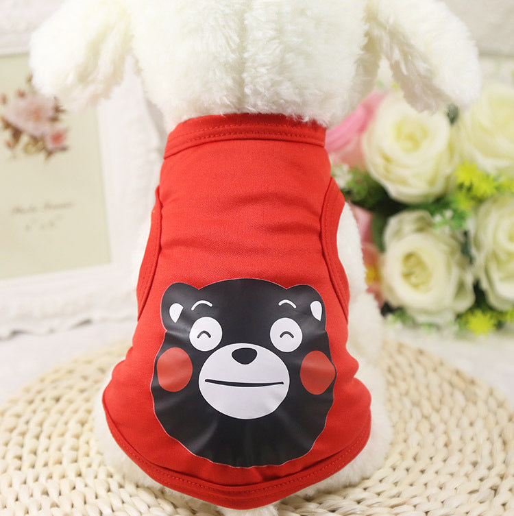 HKM-0130493 Summer Cotton Pet Vest for Small Puppies - Breathable and Comfortable Apparel