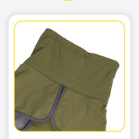 HKM-0130749 Thick Cotton Dog Coat for Medium and Large Dogs - Warm Army Green and Black Options