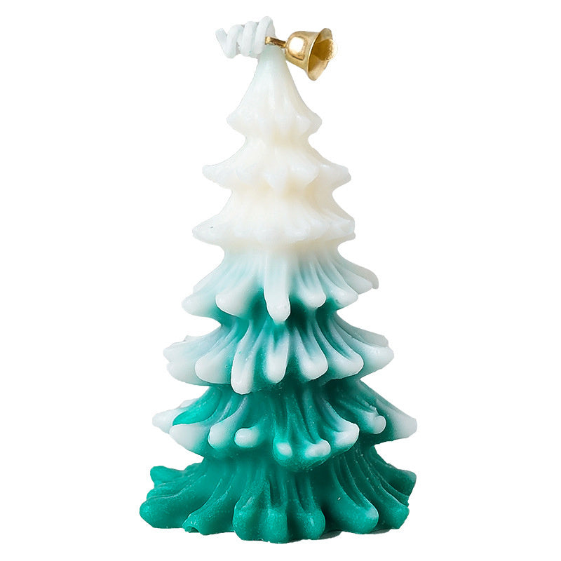 HKM-013075 3D Cedar Christmas Tree Candle - Aromatherapy Ornament for Home Decor and Gifts