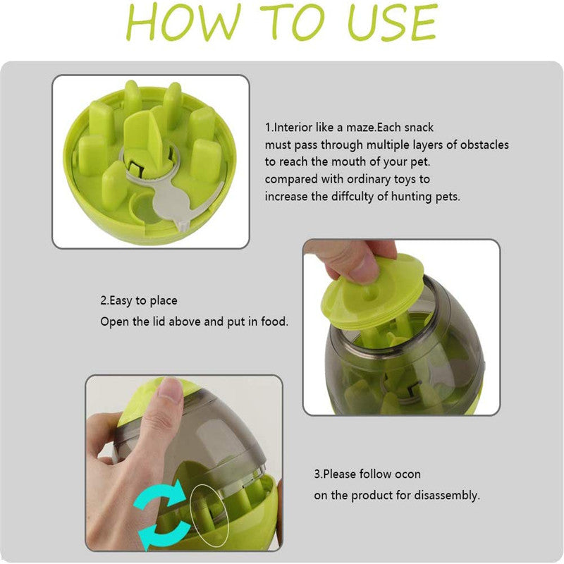 HKM-0131133 Pet Food Dispenser - ABS and PC Material, Compact Design (10cm x 10cm x 12cm)