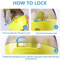 HKM-0131133 Pet Food Dispenser - ABS and PC Material, Compact Design (10cm x 10cm x 12cm)