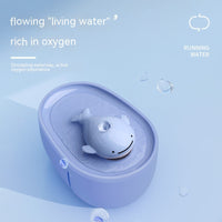 HKM-0132157 Dancing Whale Automatic Pet Water Dispenser for Dogs and Cats, 2000ML Capacity, Sky Blue