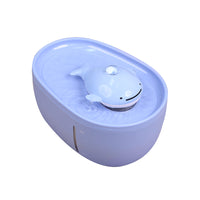 HKM-0132157 Dancing Whale Automatic Pet Water Dispenser for Dogs and Cats, 2000ML Capacity, Sky Blue