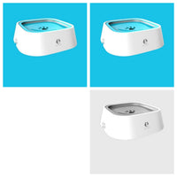 HKM-0132285 1.5L Floating Pet Water Bowl with Anti-Overflow Slow Feeder Design - Perfect for Cats and Dogs
