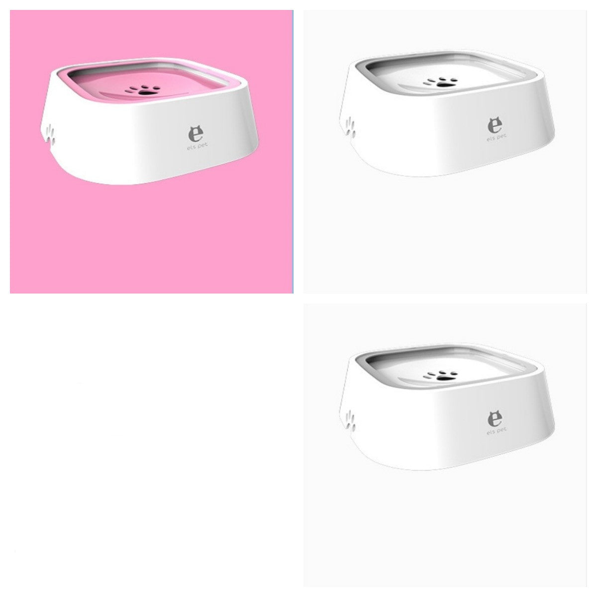HKM-0132285 1.5L Floating Pet Water Bowl with Anti-Overflow Slow Feeder Design - Perfect for Cats and Dogs