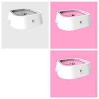 HKM-0132285 1.5L Floating Pet Water Bowl with Anti-Overflow Slow Feeder Design - Perfect for Cats and Dogs