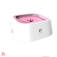 HKM-0132285 1.5L Floating Pet Water Bowl with Anti-Overflow Slow Feeder Design - Perfect for Cats and Dogs