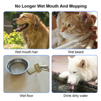 HKM-0132285 1.5L Floating Pet Water Bowl with Anti-Overflow Slow Feeder Design - Perfect for Cats and Dogs