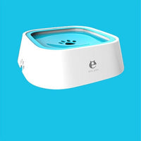 HKM-0132285 1.5L Floating Pet Water Bowl with Anti-Overflow Slow Feeder Design - Perfect for Cats and Dogs