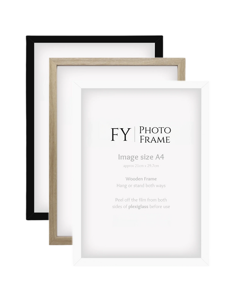 HKM-013331 Nordic Style A3 Photo Frame Kit - A4 Picture Frame for Wall Decoration with Optional Mat
