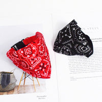 HKM-0133693 Retractable Pet Scarf Collar with Printed Dot Design, Multiple Sizes Available