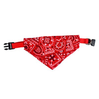 HKM-0133693 Retractable Pet Scarf Collar with Printed Dot Design, Multiple Sizes Available