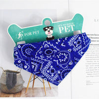 HKM-0133693 Retractable Pet Scarf Collar with Printed Dot Design, Multiple Sizes Available