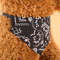 HKM-0133693 Retractable Pet Scarf Collar with Printed Dot Design, Multiple Sizes Available