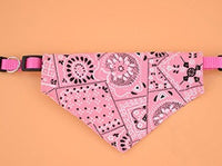 HKM-0133693 Retractable Pet Scarf Collar with Printed Dot Design, Multiple Sizes Available