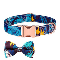 HKM-0134077 Stylish Bow Collar Set for Pets in Sweet Pink, Blue, and More