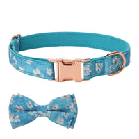 HKM-0134077 Stylish Bow Collar Set for Pets in Sweet Pink, Blue, and More