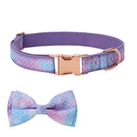 HKM-0134077 Stylish Bow Collar Set for Pets in Sweet Pink, Blue, and More