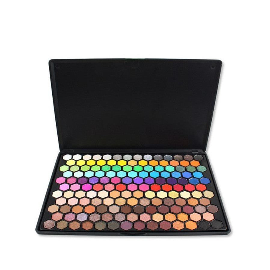HKM-013523 149-Color Pearlescent Honeycomb Eyeshadow Palette - Solid Color Selection