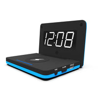 HKM-013523 Folding LED Wireless Charging Clock with USB Cable and Manual