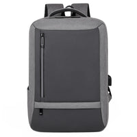 HKM-013523 Waterproof Unisex Outdoor Nylon-Lined Laptop Backpack with USB Charging Port and Soft Close Closure
