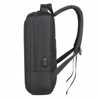 HKM-013523 Waterproof Unisex Outdoor Nylon-Lined Laptop Backpack with USB Charging Port and Soft Close Closure