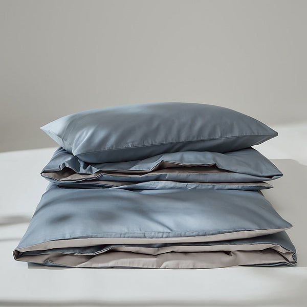 HKM-013779 Cotton Solid Color Four-Piece Bedding Set in Multiple Sizes