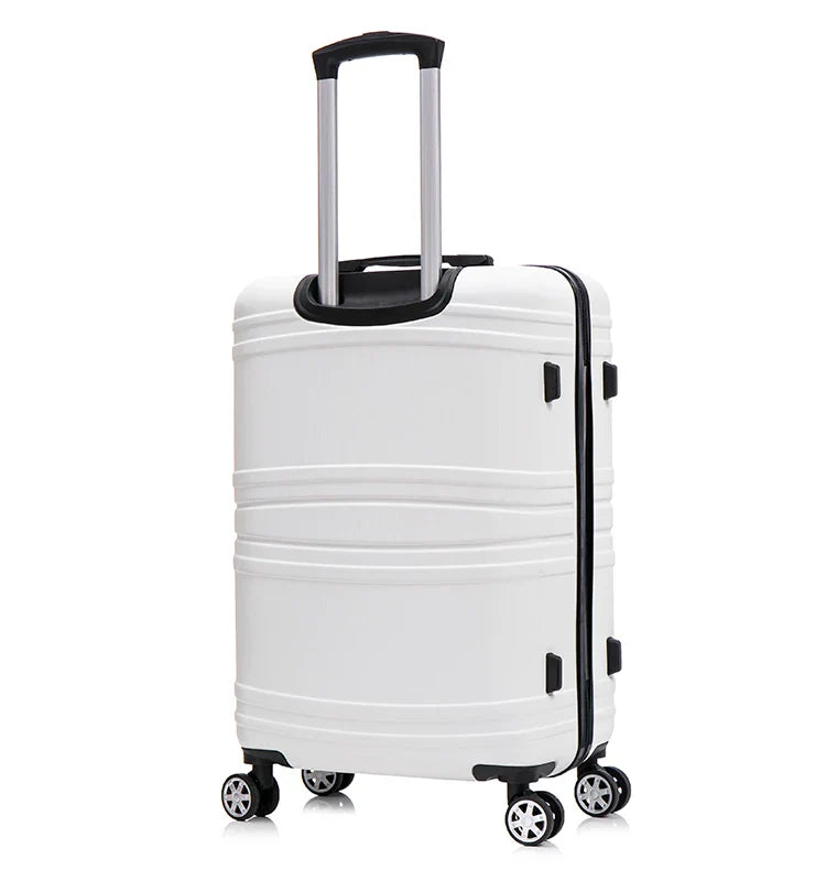 HKM-013843 Fashionable 3-Piece Travel Trolley Suitcase Set with Double Wheels – 20"/24"/28" Sizes