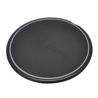 HKM-013843 Round 10W Fast Wireless Charger with Micro USB Input, Black Color, CE FCC ROHS Certified