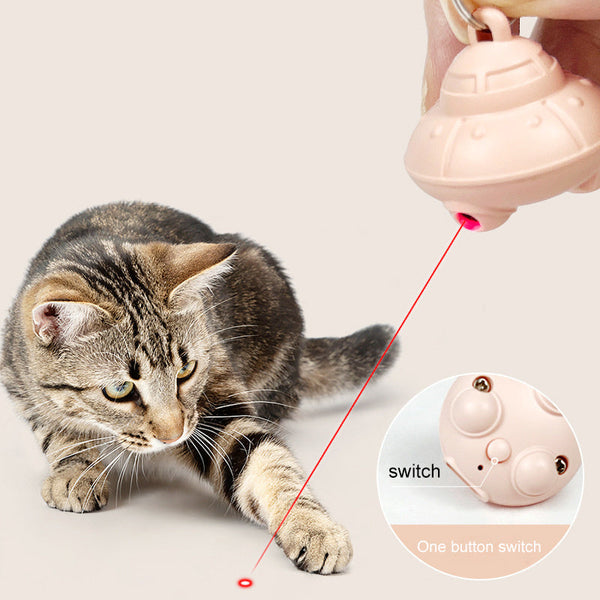 HKM-0139325 Automatic Cat Laser Pointer Collar with USB Charging - Interactive Toy for Kittens and Dogs