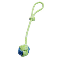 HKM-0140477 Colorful Hand-Woven Cotton Rope Dog Bite Toy Set