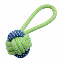 HKM-0140477 Colorful Hand-Woven Cotton Rope Dog Bite Toy Set