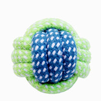 HKM-0140477 Colorful Hand-Woven Cotton Rope Dog Bite Toy Set