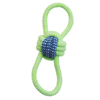 HKM-0140477 Colorful Hand-Woven Cotton Rope Dog Bite Toy Set