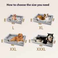 HKM-0141885 Cozy Removable and Washable Pet Sofa Bed for Medium to Extra Large Dogs