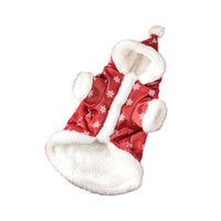 HKM-0142397 Christmas Fleece-Lined Pet Clothing in Red and Green, Thickened Design for Comfortable Wear