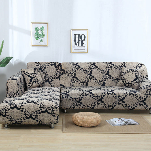HKM-014291 Stretch Print Sofa Cover in Fashionable Design for Various Sizes