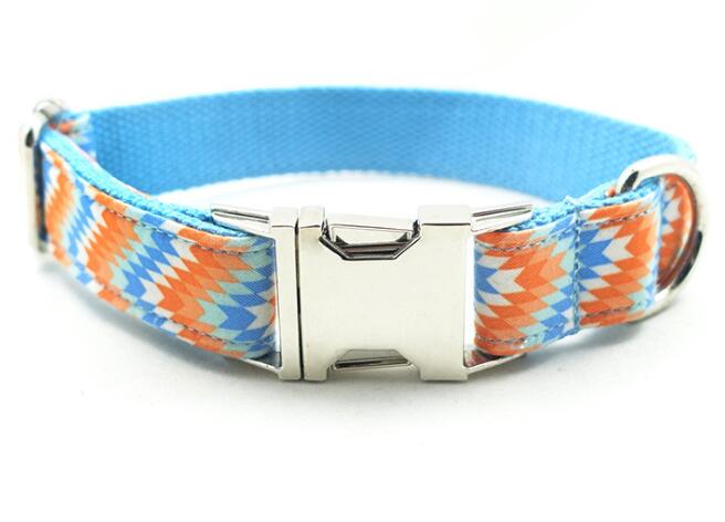 HKM-0143805 Durable Polyester Dog Collar with Adjustable Fit and Color Variations