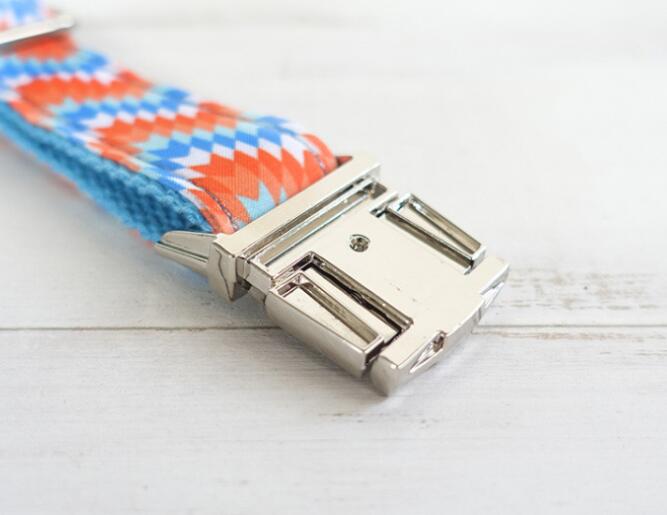 HKM-0143805 Durable Polyester Dog Collar with Adjustable Fit and Color Variations