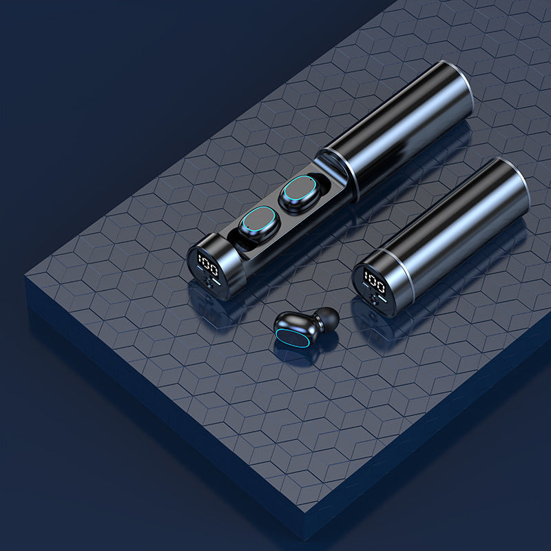 HKM-014483 Cylindrical Sports In-Ear Bluetooth Headset with 35 Hours Playtime and CVC8.0 Noise Cancellation