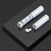 HKM-014483 Cylindrical Sports In-Ear Bluetooth Headset with 35 Hours Playtime and CVC8.0 Noise Cancellation