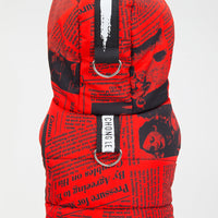 HKM-0147261 Cotton Newspaper Print Pet Apparel for Small to Extra Large Dogs
