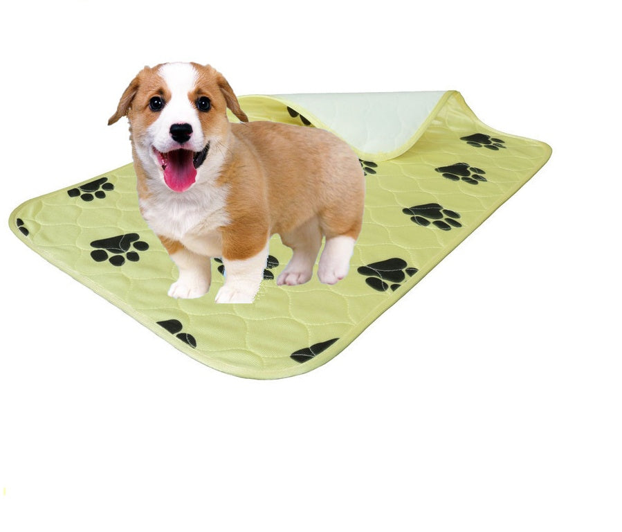 HKM-0149437 Cozy Kennel Pad Dog Bed in Wine Red, Bright Yellow, and Light Brown