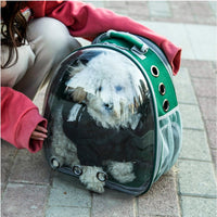 HKM-0149821 Transparent Cat Backpack Space Capsule - Durable Oxford Material, Multiple Colors Available