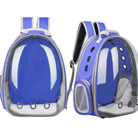 HKM-0149821 Transparent Cat Backpack Space Capsule - Durable Oxford Material, Multiple Colors Available