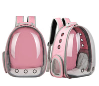 HKM-0149821 Transparent Cat Backpack Space Capsule - Durable Oxford Material, Multiple Colors Available