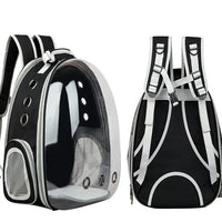 HKM-0149821 Transparent Cat Backpack Space Capsule - Durable Oxford Material, Multiple Colors Available